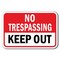 Signmission Safety Sign, 12 in Height, Aluminum, No Tres - No Tres Keep A-1218 No Tres - No Tres Keep - alternate 1